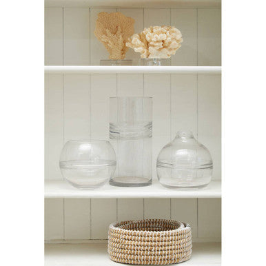 Clear Glass Round Vase | Optik
