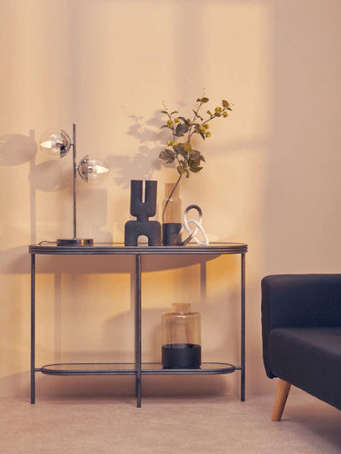Smoked Glass Bottle Vase | Cova