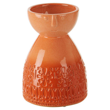 Medium Coral Face Vase | Visage