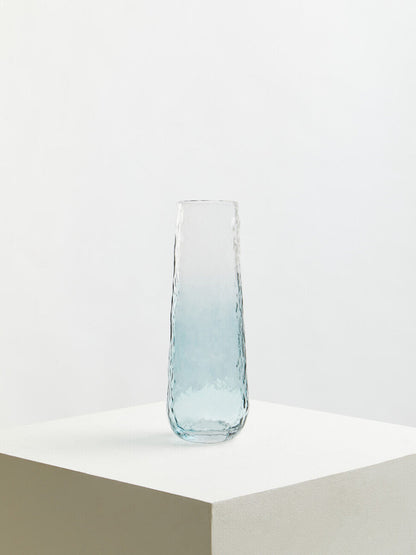 Large Blue Ombre Glass Vase | Brock