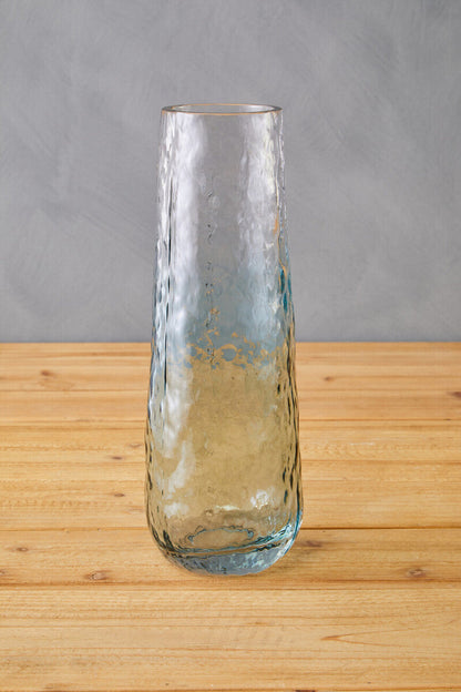 Large Blue Ombre Glass Vase | Brock