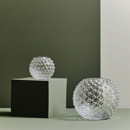 Large Round Clear Glass Vase | Bolla