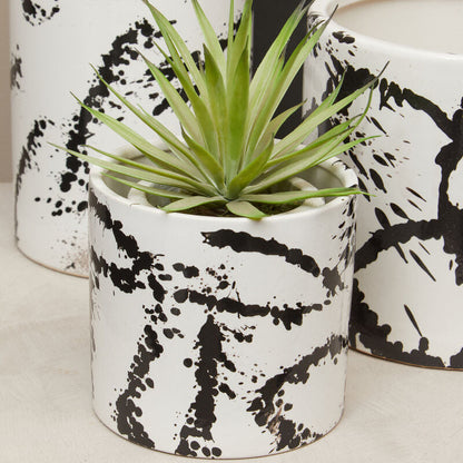 Black and White Small Planter | Sorrell