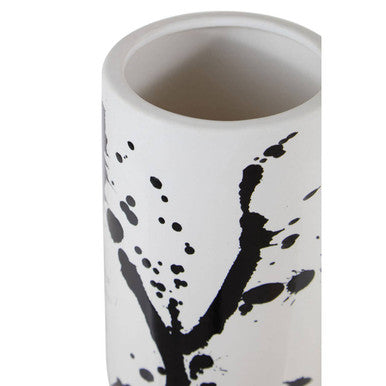 Small Black and White Ceramic Vase | Sorrell