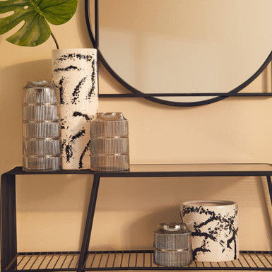 Large Black and White Ceramic Vase | Sorrell