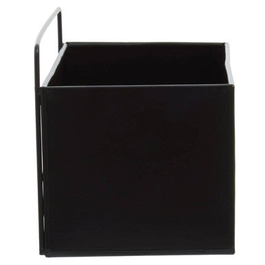 Asher Black Metal Small Wall Plant Box
