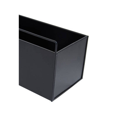 Asher Black Metal Small Wall Plant Box
