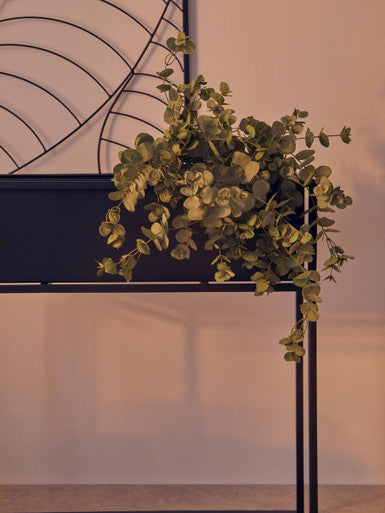 Asher Black Metal Floor Standing Plant Box