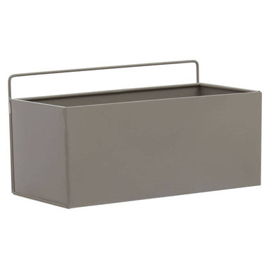Asher Grey Metal Small Wall Plant Box