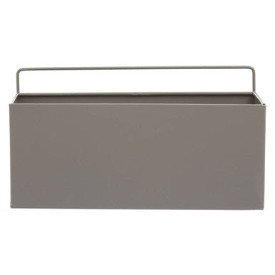 Asher Grey Metal Small Wall Plant Box