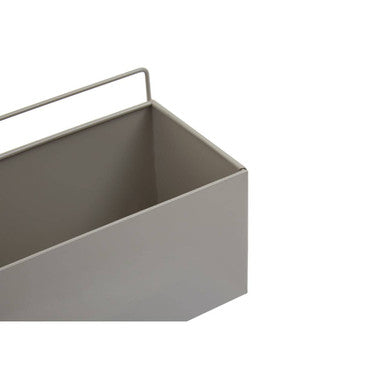 Asher Grey Metal Small Wall Plant Box