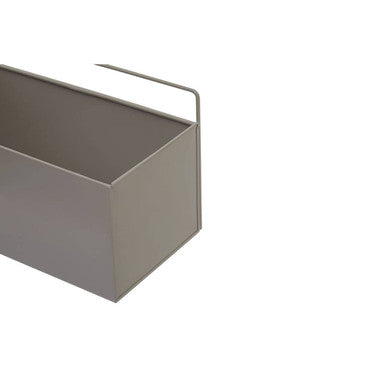 Asher Grey Metal Small Wall Plant Box