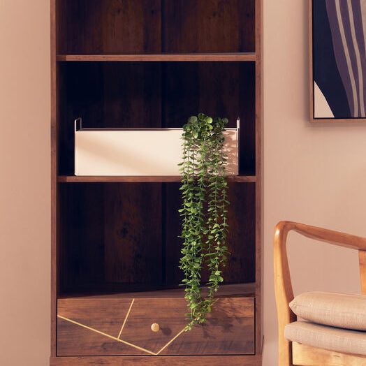 Asher Grey Metal Large Wall Plant Box