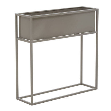Asher Grey Metal Floor Standing Plant Box