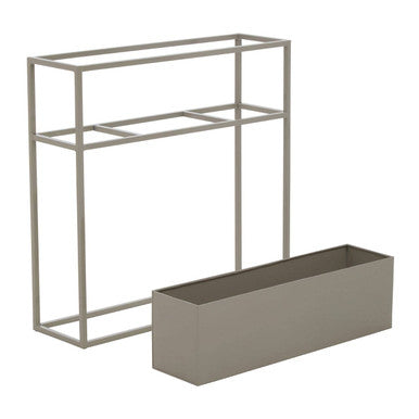 Asher Grey Metal Floor Standing Plant Box