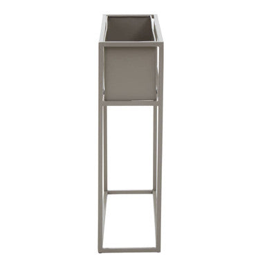 Asher Grey Metal Floor Standing Plant Box