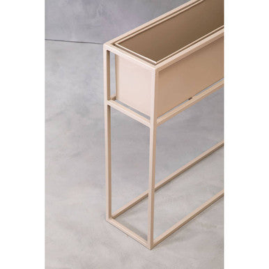 Asher Grey Metal Floor Standing Plant Box