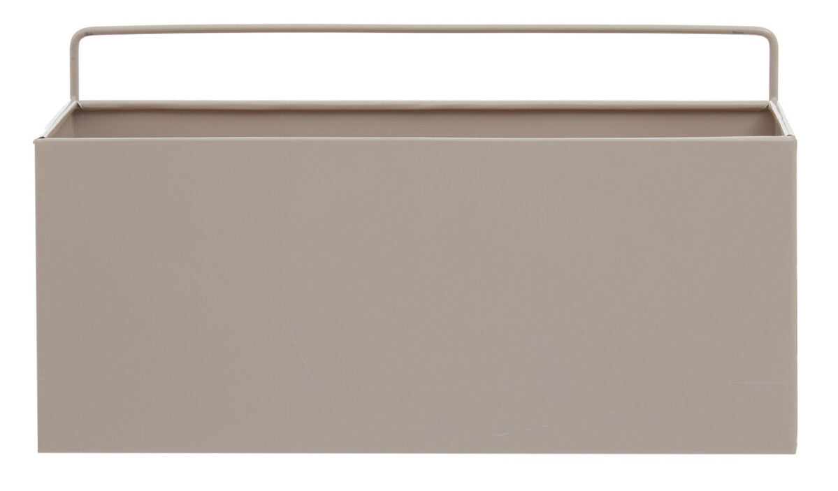 Asher Natural Metal Small Wall Plant Box