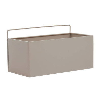 Asher Natural Metal Small Wall Plant Box