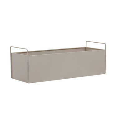Asher Natural Metal Large Wall Plant Box