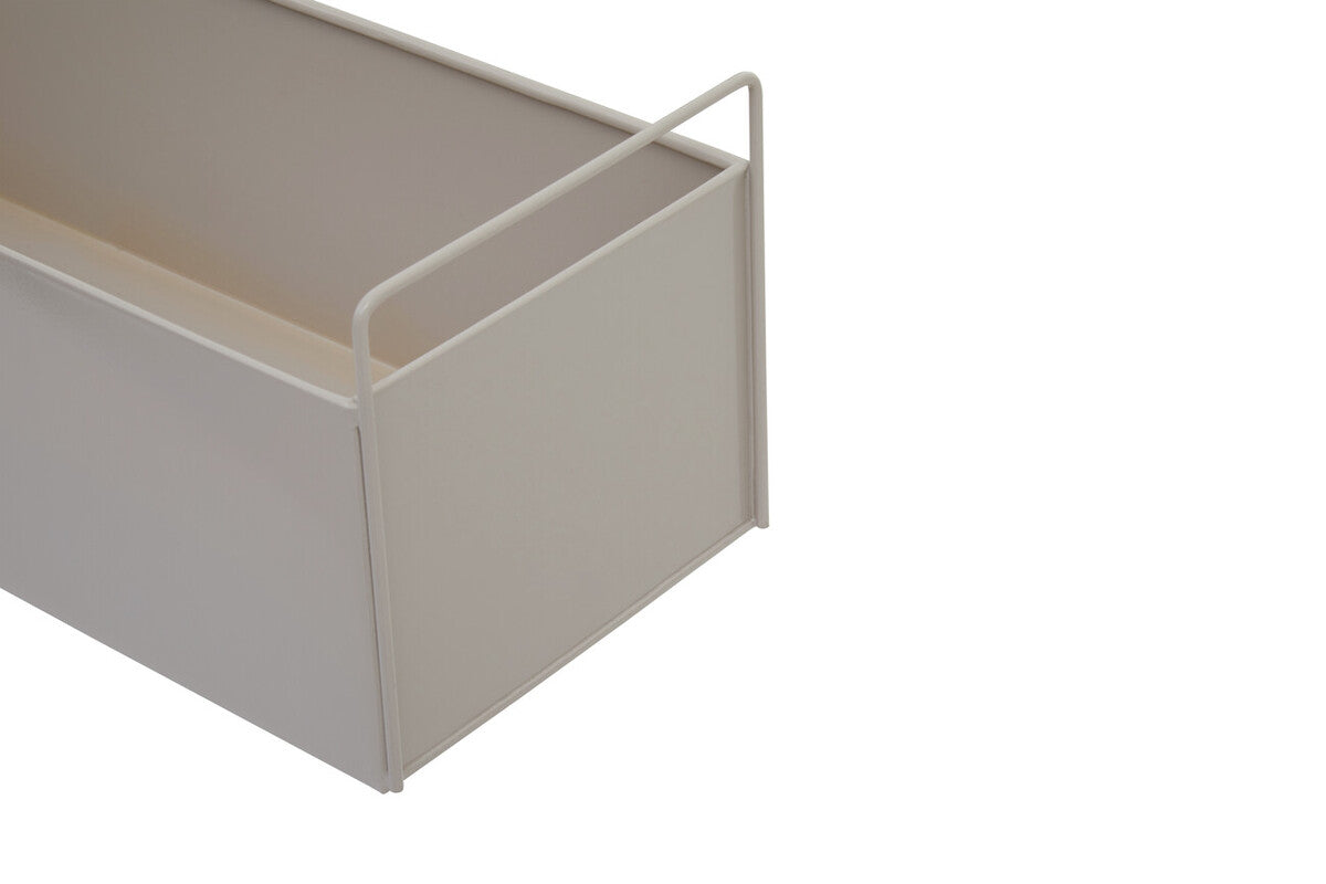 Asher Natural Metal Large Wall Plant Box