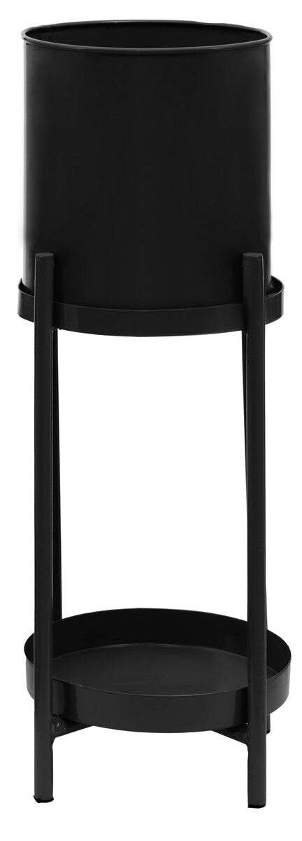 Asher Black Metal 2 Tier Plant Stand
