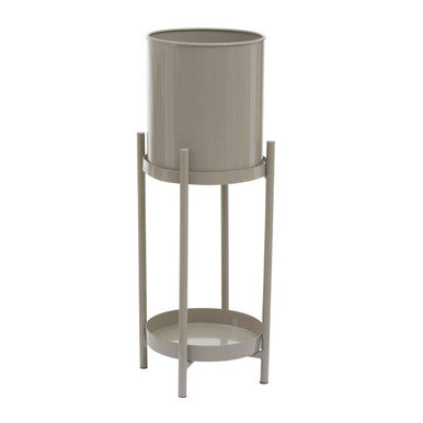 Asher Grey Metal 2 Tier Plant Stand