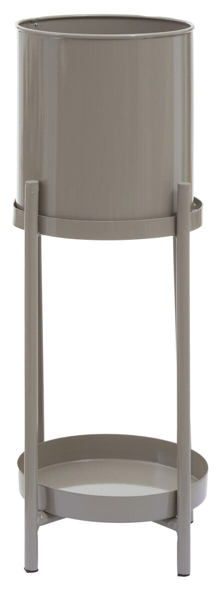 Asher Grey Metal 2 Tier Plant Stand