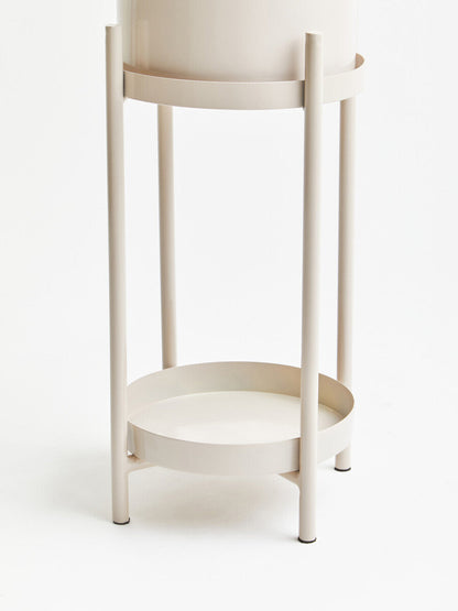 Asher Natural Metal 2 Tier Plant Stand