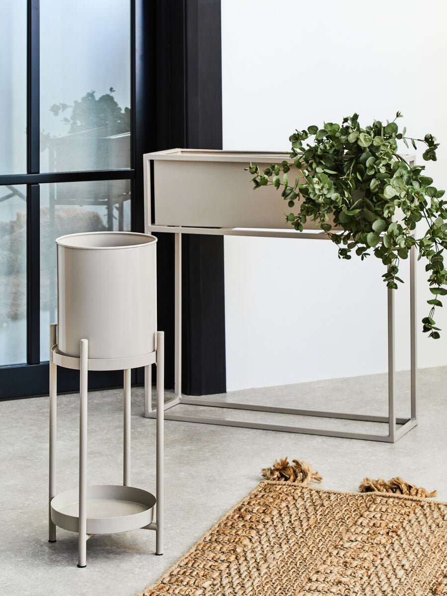 Asher Natural Metal 2 Tier Plant Stand