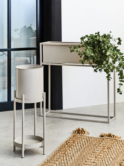 Asher Natural Metal 2 Tier Plant Stand