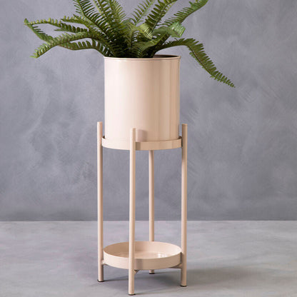 Asher Natural Metal 2 Tier Plant Stand