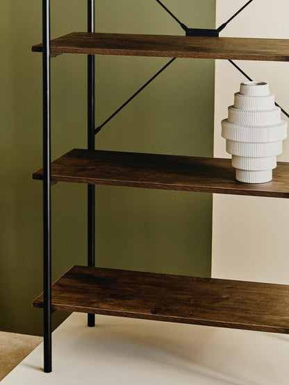 White Large Step Design Vase | Fabia