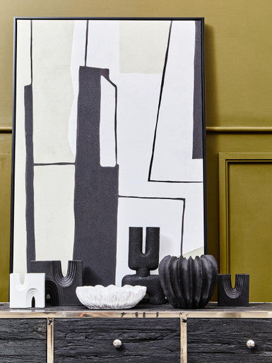 Black Textured Vase | Broc