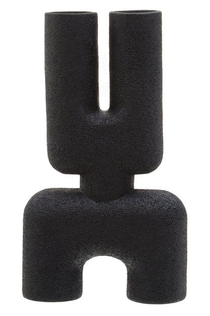 Small Black Sculptured Vase | Broc