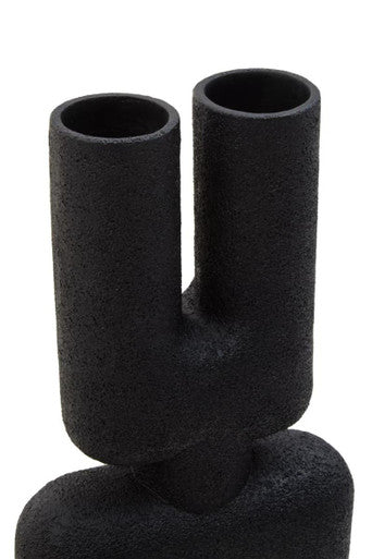 Small Black Sculptured Vase | Broc