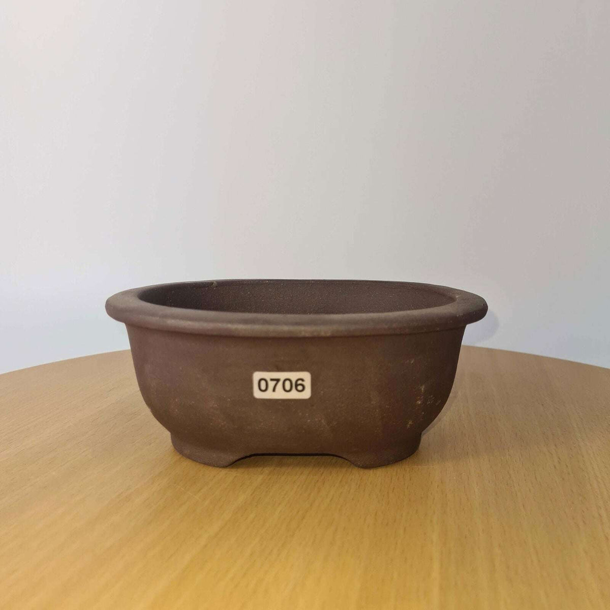 16cm_Unglazed_Bonsai_Pot_Oval_16cm_x_13cm_x_7cm_Brown_-_Yorkshire_Bonsai-15740