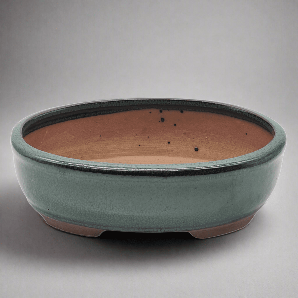 18cm_Glazed_Bonsai_Pot_Oval_18cm_x_15cm_x_5cm_Green_-_Yorkshire_Bonsai-15754