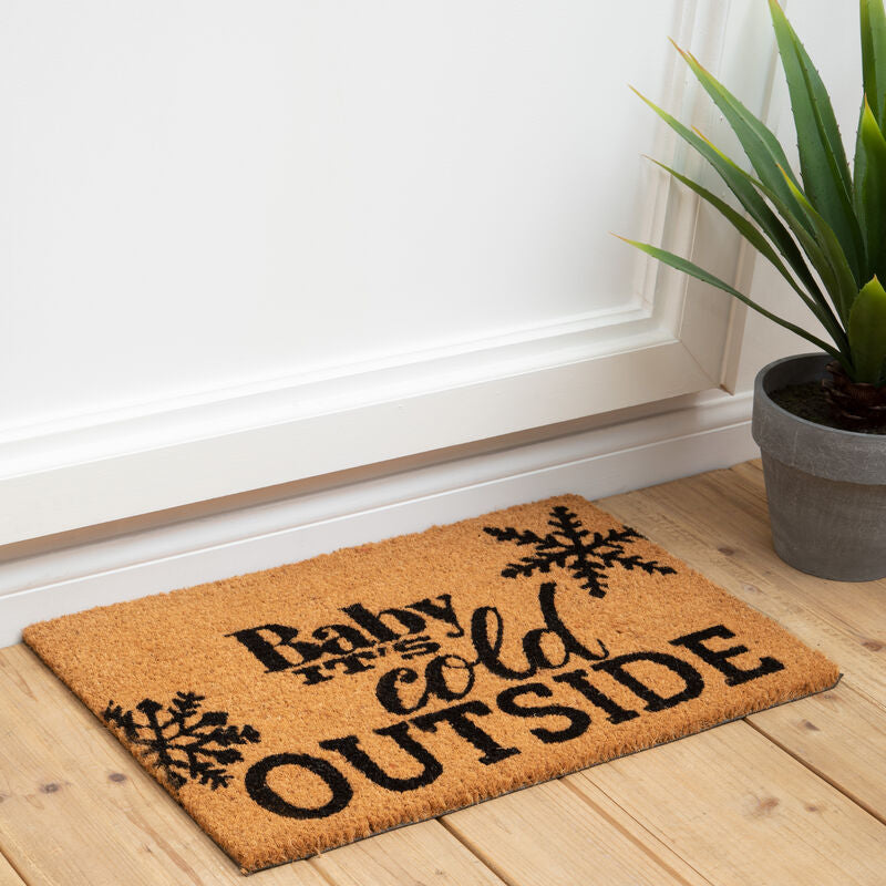 Baby Its Cold Outside Coir Doormat | Filta