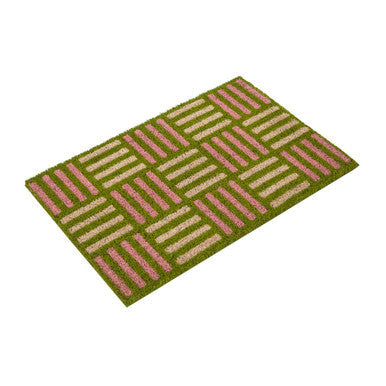 Green Grid Design Doormat | Filta