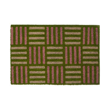 Green Grid Design Doormat | Filta