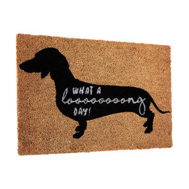 What A Long Day Sausage Dog Doormat | Filta