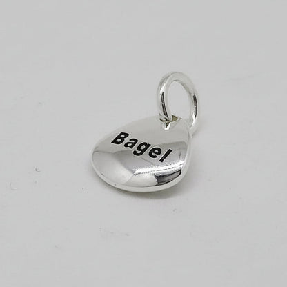 Pet Paw Print Personalised Silver Charm