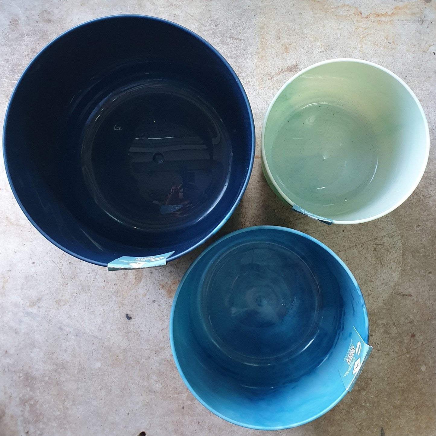 Elho 'Ocean' Marble pots