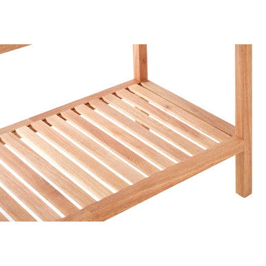 Arla Natural Walnut Wood 2 Tier Shelf Unit