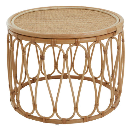 Mataram Natural Rattan Round Side Table