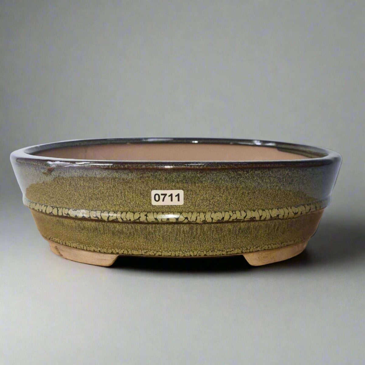 26cm_Glazed_Bonsai_Pot_Oval_26cm_x_20cm_x_8cm_Green_-_Yorkshire_Bonsai-16129