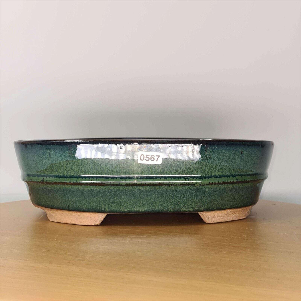 27cm_Glazed_Bonsai_Pot_Oval_27cm_x_20cm_x_8cm_Green_-_Yorkshire_Bonsai-21063