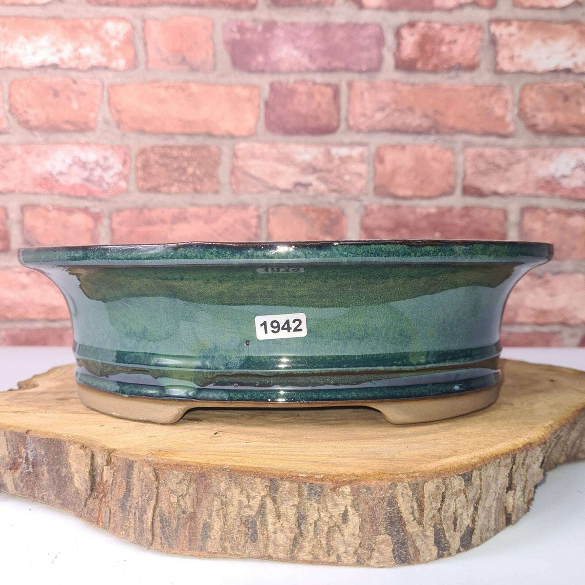 27cm_Glazed_Bonsai_Pot_Oval_27cm_x_21cm_x_7cm_Green_-_Yorkshire_Bonsai-21068