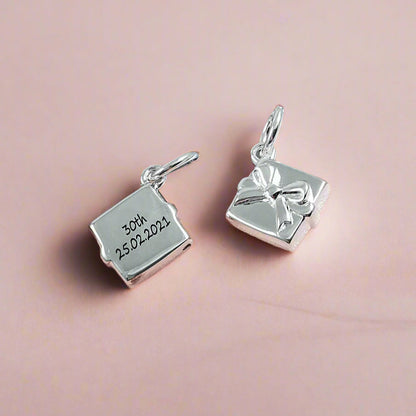 Present Personalised Silver Charm